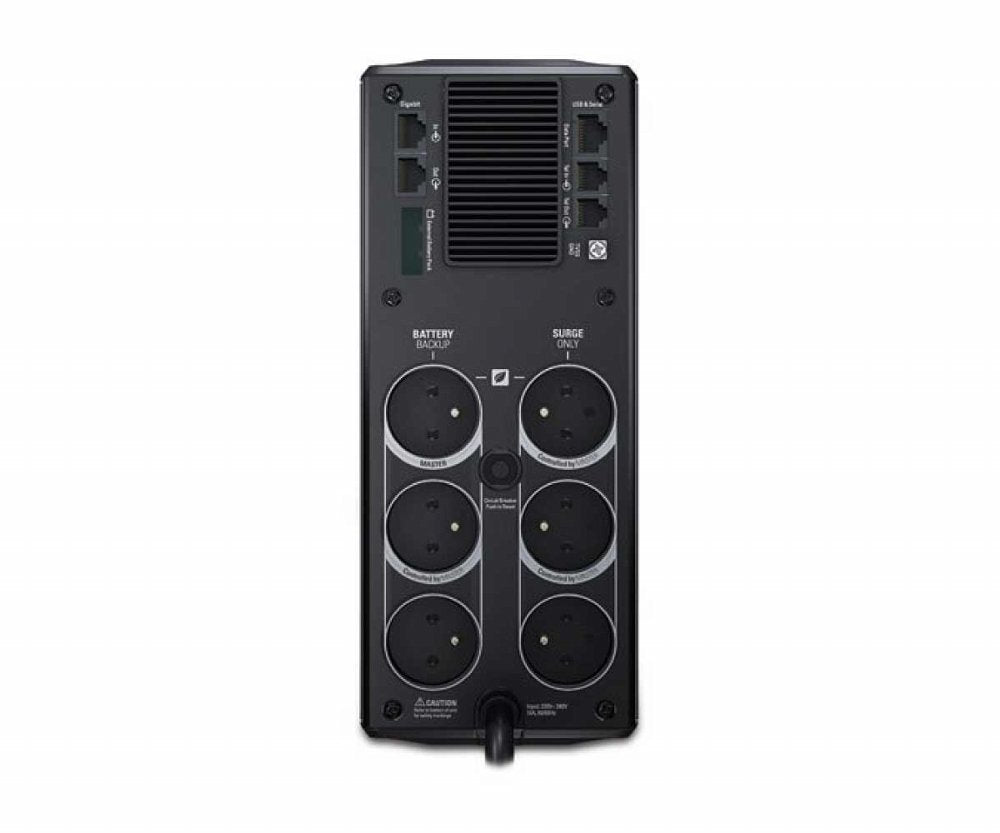 APC Back-UPS Pro BR1200G-FR | 1200 VA | 6 Franse/Belgische Stopcontacten (3 op Accu) | AVR Spanningstabilisatie | Bescherming