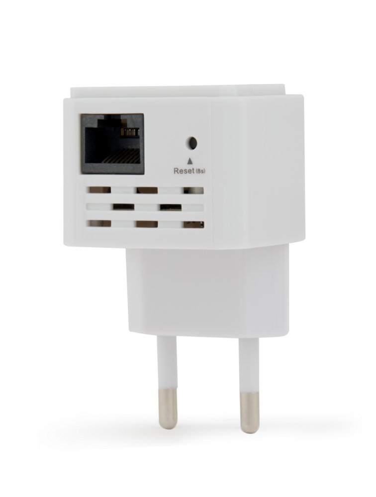 Gembird WNP-RP300-03 | WiFi Repeater | 300 Mbit/s | 2.4 GHz | 1x LAN | Wit