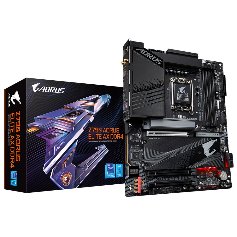 Gigabyte Z790 AORUS ELITE AX DDR4 (REV 1.0) | Socket LGA 1700 | Intel Z790 | 4xDDR4 | ATX | Moederbord