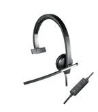 Logitech H650e | Bedrade On-ear Mono Headset | USB-A | Zwart/Zilver