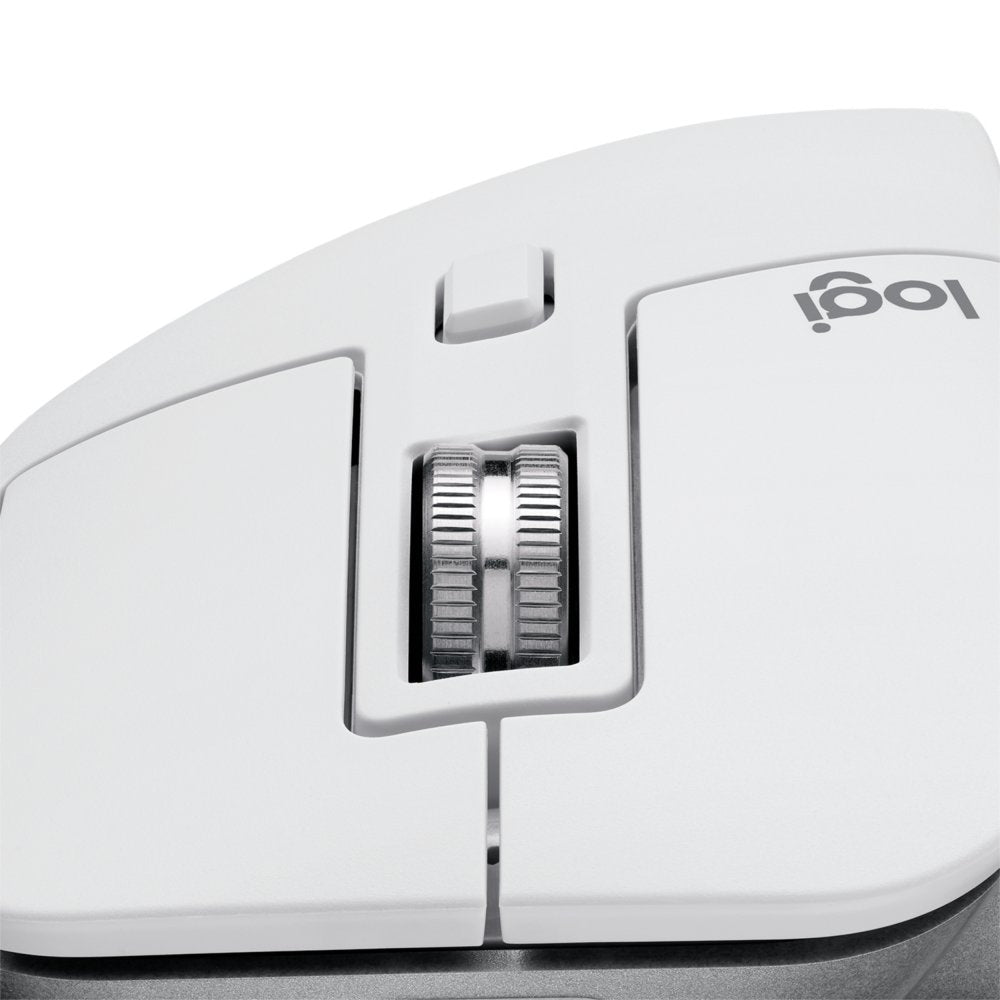 Logitech MX Master 3S | Draadloze Muis | RF-Draadloos + Bluetooth | 8000 DPI | Zilver/Wit