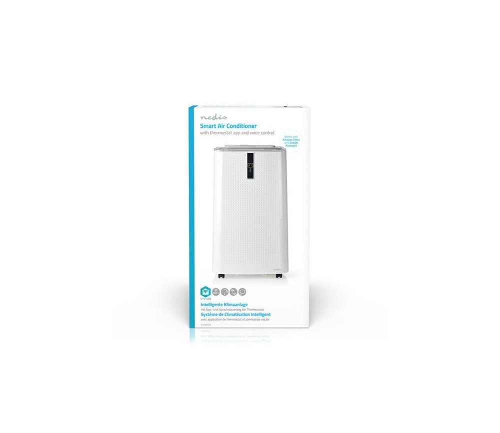Nedis WIFIACMB1WT9 | Mobiele airconditioner | 3-in-1: koelen, ontvochtigen, ventileren | 9000 BTU | Wi-Fi & app-bediening | 6