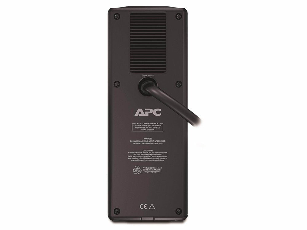 APC BR24BPG Extern Batterijpakket | Compatibel met Back-UPS Pro 1500VA | Verlengde Noodstroomvoorziening | Automatische Herla