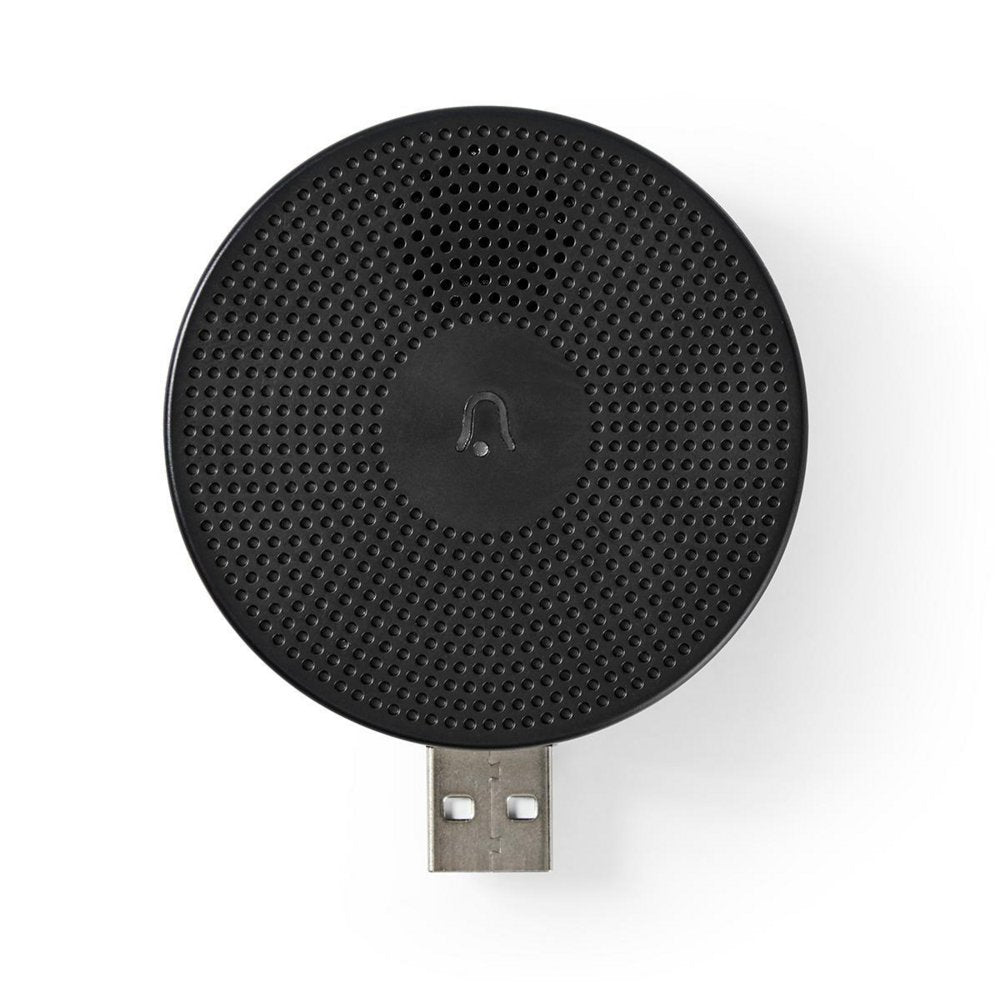 Nedis WIFICDPC10BK | Draadloze deurbelontvanger | USB-gevoed | 433 MHz | 80 dB | Zwart