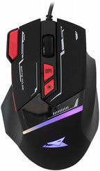 Baracuda MANTA RGB | Bekabelde Gaming Muis | Rechtshandig | USB-A | 12800 DPI | Zwart