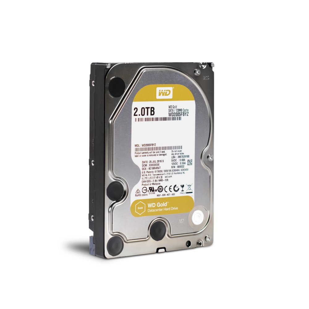 Western Digital Gold HDD 3.5" | 2TB SATA III | 7200RPM