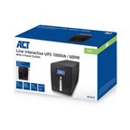 ACT Line-Interactive UPS AC2310 | 1000 VA Vermogen | 4 Uitgangen | Spanningstabilisatie met AVR | Beveiliging bij Netstoringe