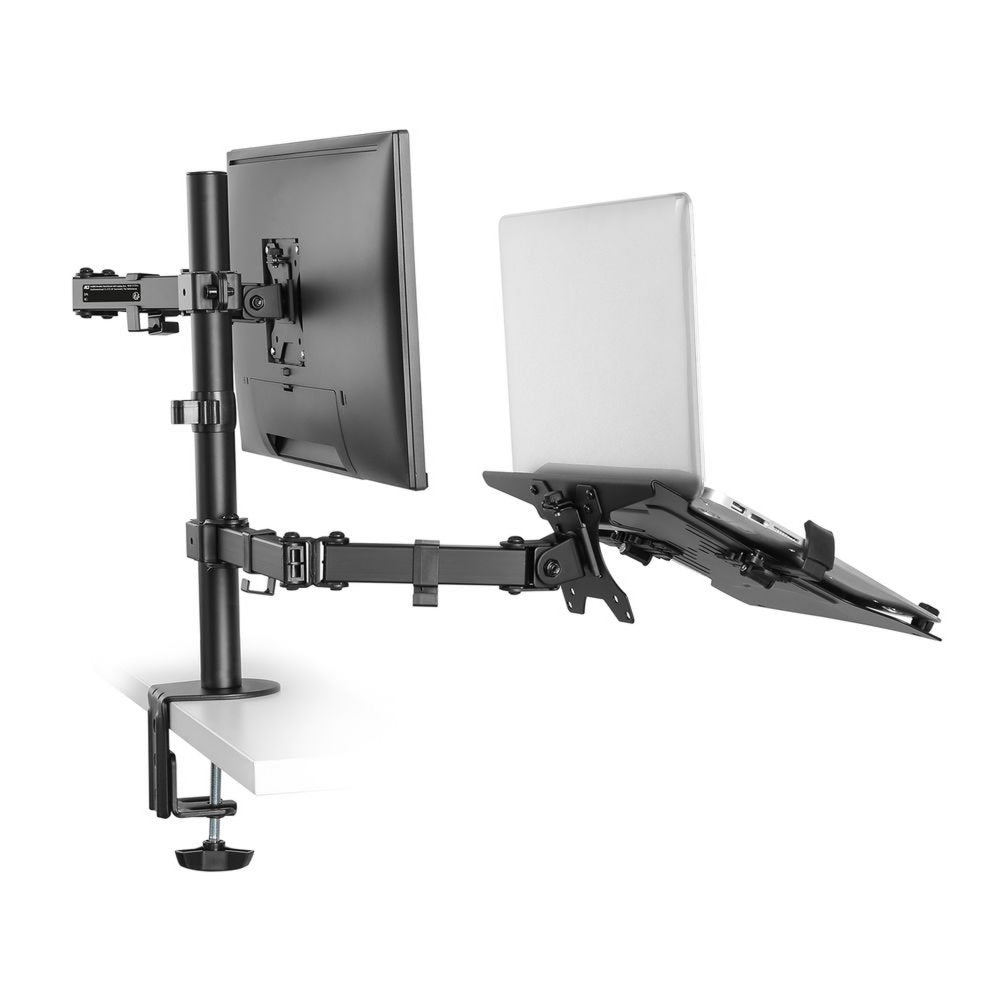 ACT AC8305 | Notebookstandaard tot 15.6" & Monitorarm tot 32" | Zwart