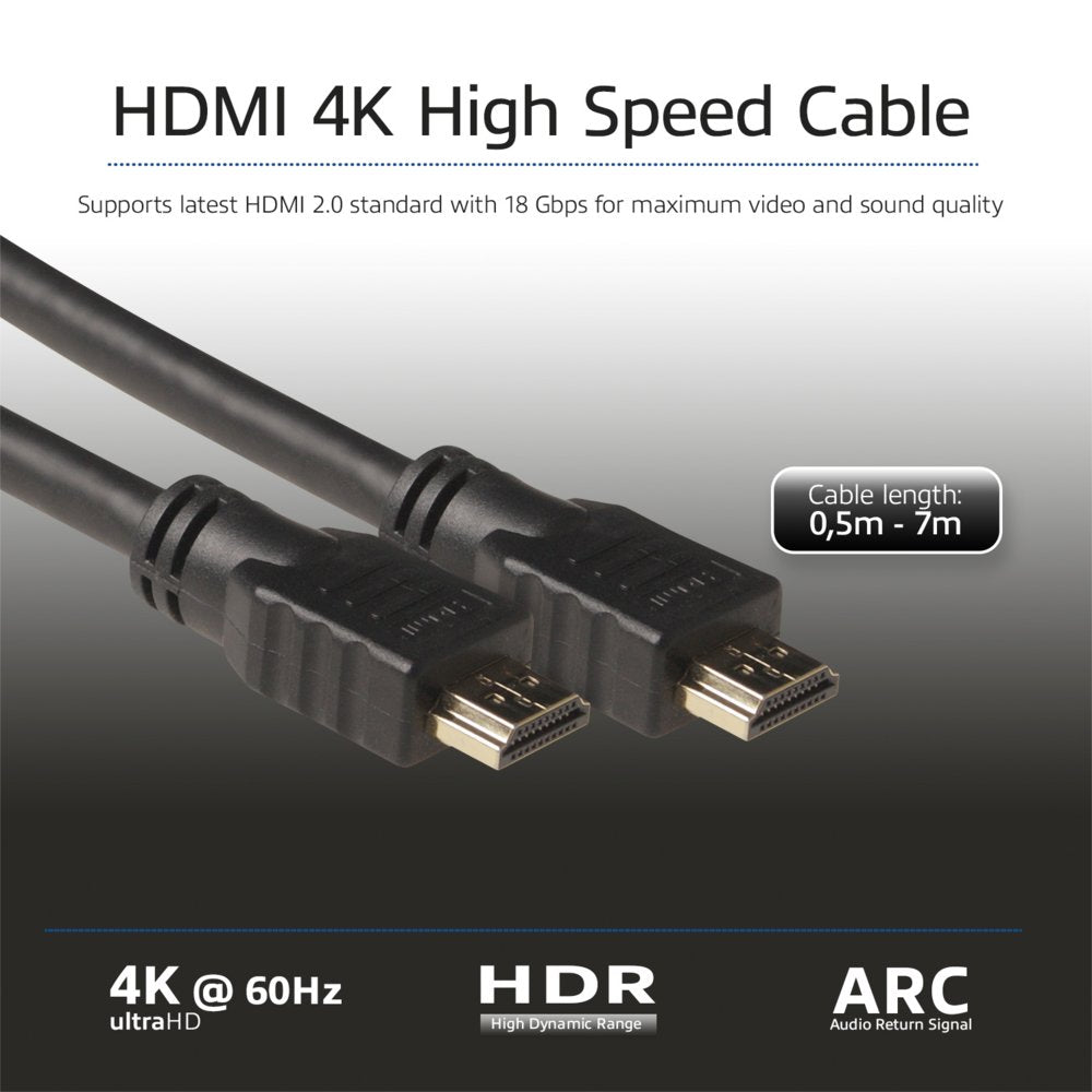 ACT AK3905 | 7 m HDMI Kabel | HDMI Type A naar Type A | Zwart