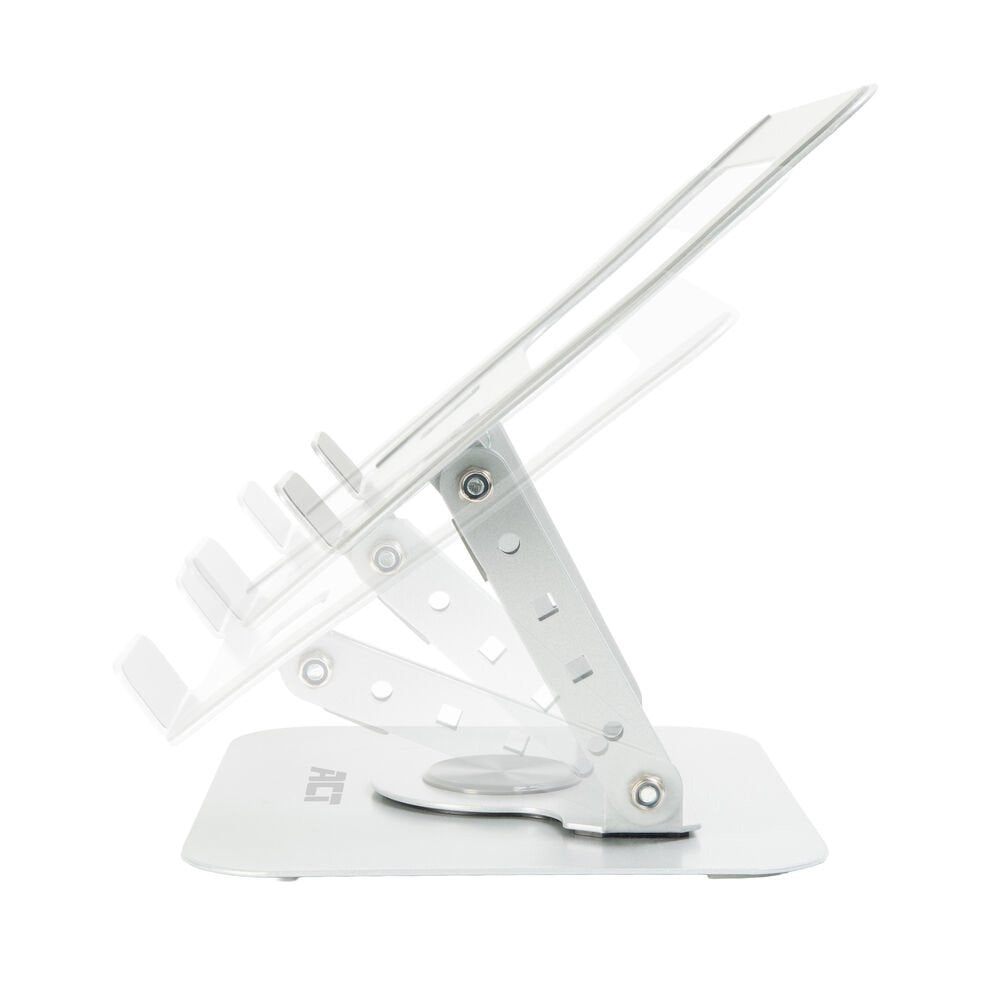 ACT AC8136 | 360° Draaibare Laptopstandaard tot 15,6" | Traploos Hoogte en Hoek Verstelbaar | Metaal