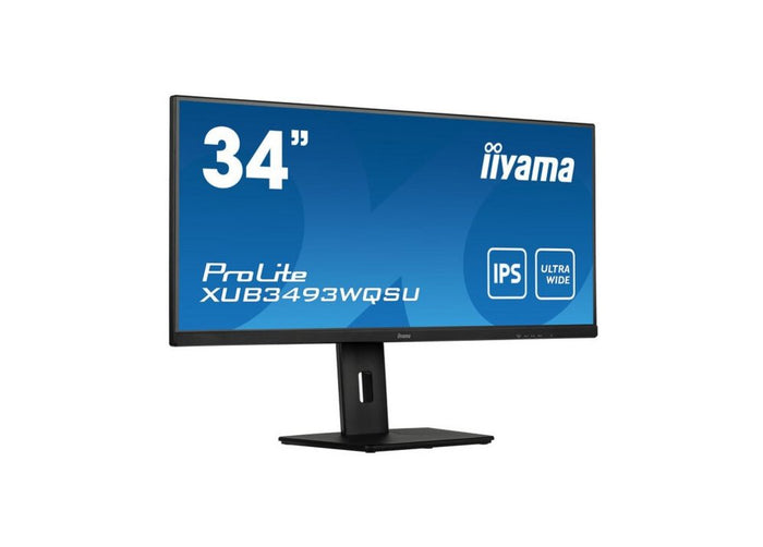 iiyama ProLite XUB3493WQSU-B5 34" | 3440x1440 UWQHD IPS | 75Hz | 4ms | 21:9 Ultrawide | USB-Hub | Monitor | RENEWED