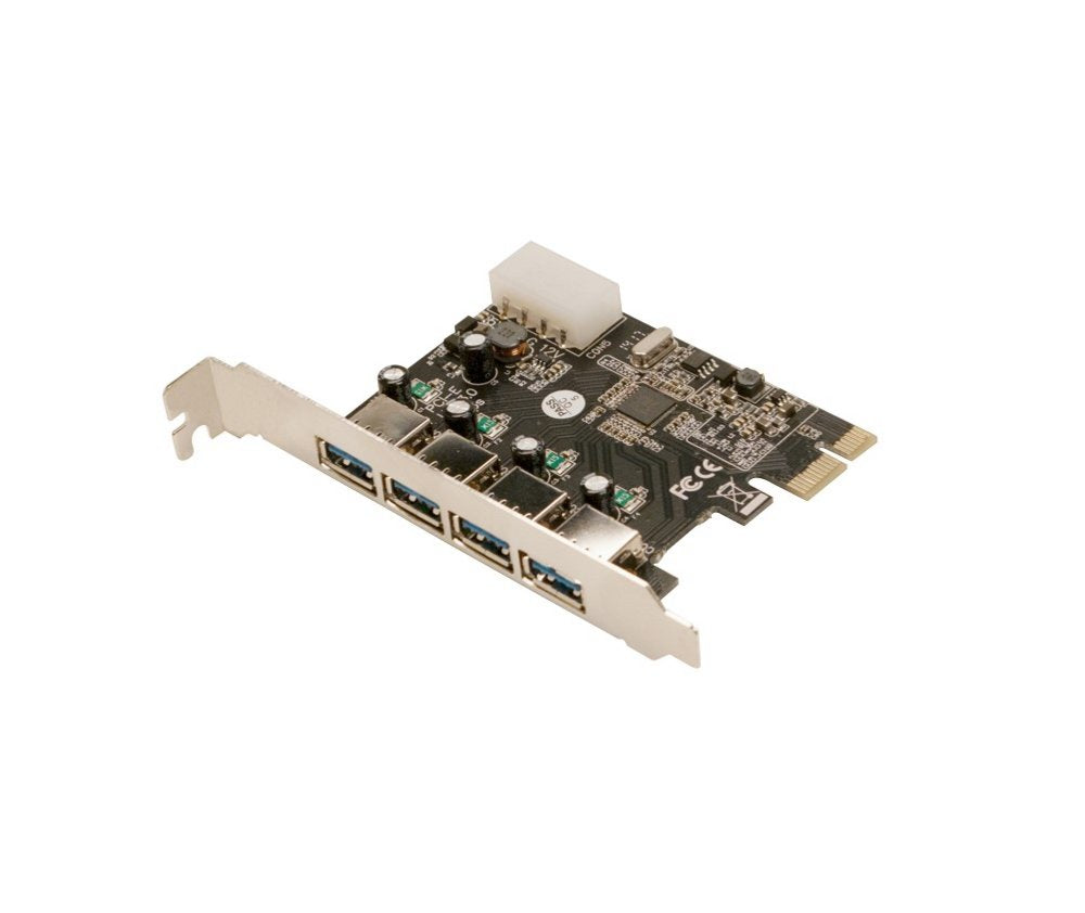 LogiLink PC0057A | PCI Express USB 3.2 Gen 1 (3.1 Gen 1) Kaart | 4x USB-A Poorten | 5 Gbit/s | Intern