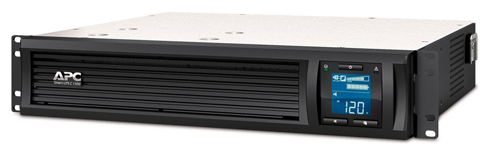 APC Smart-UPS C SMC1500I-2UC | 1500 VA / 900 W | 2U Rackmount | 4x IEC C13 Stopcontacten | Zuivere Sinusgolf | AVR Spanningsr