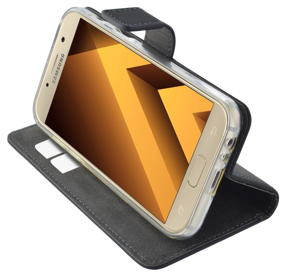 Mobiparts Premium Wallet TPU Case | Samsung Galaxy A3 (2017) | Zwart