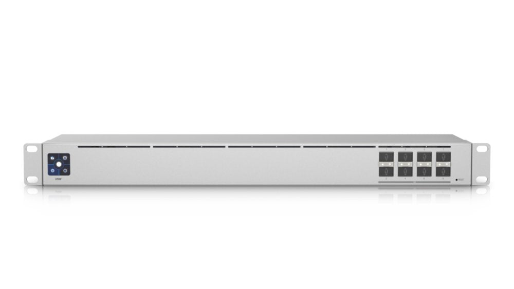 Ubiquiti Networks USW-Aggregation | Managed L2 Switch | 8 Poorten | 10G SFP+ | 1U Rackmount | Zilver