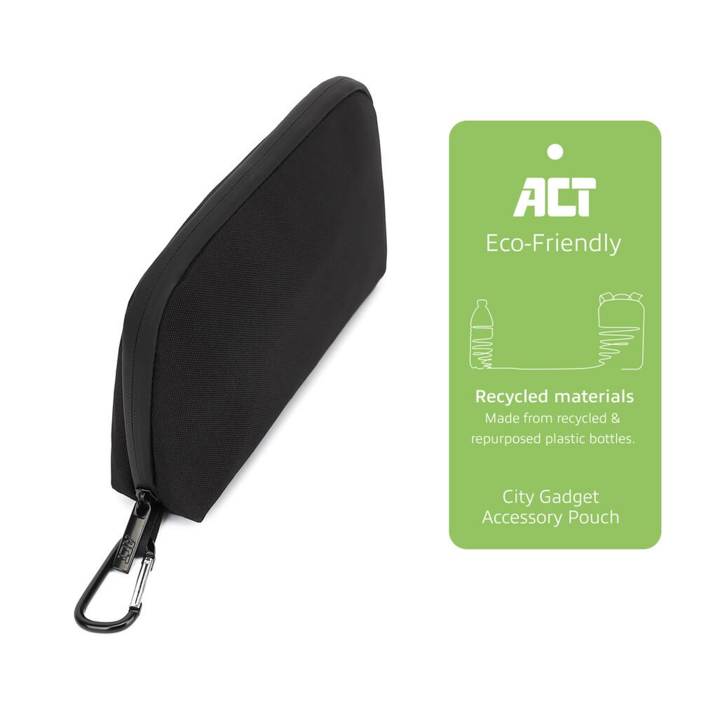 ACT AC8501 | Hand- & Schoudertas | Gerecycled PET (rPET) | Unisex | Zwart