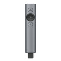 Logitech Spotlight Presenter | Draadloos | Bluetooth & USB 2.4 GHz | Bereik tot 30 meter | Grijs