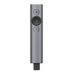 Logitech Spotlight Presenter | Draadloos | Bluetooth & USB 2.4 GHz | Bereik tot 30 meter | Grijs