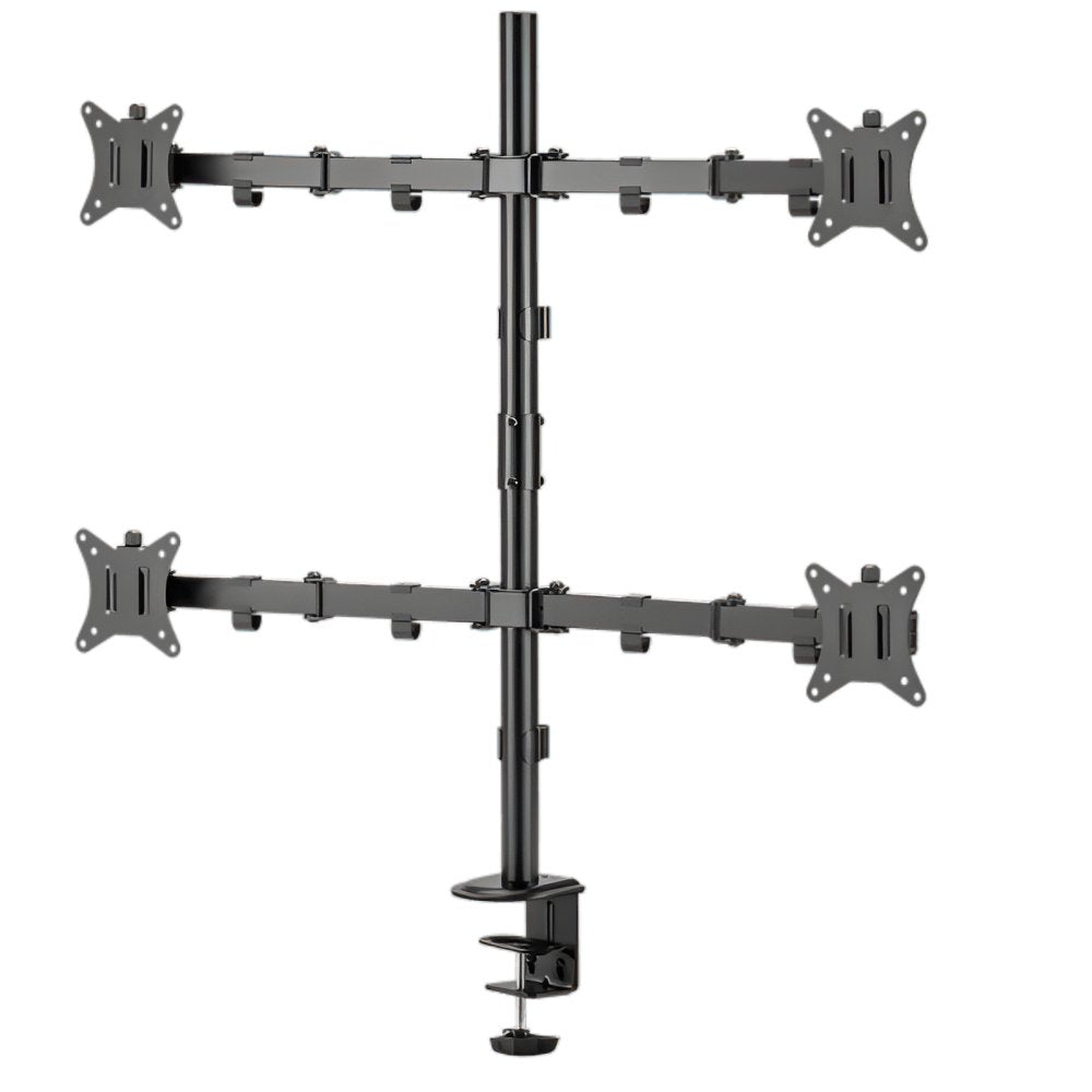 SBOX LCD-352/4-2 | Verstelbare Monitor-bureaubeugel | Tot 32" | Max 9kg | VESA 100x100 | 4 Monitoren