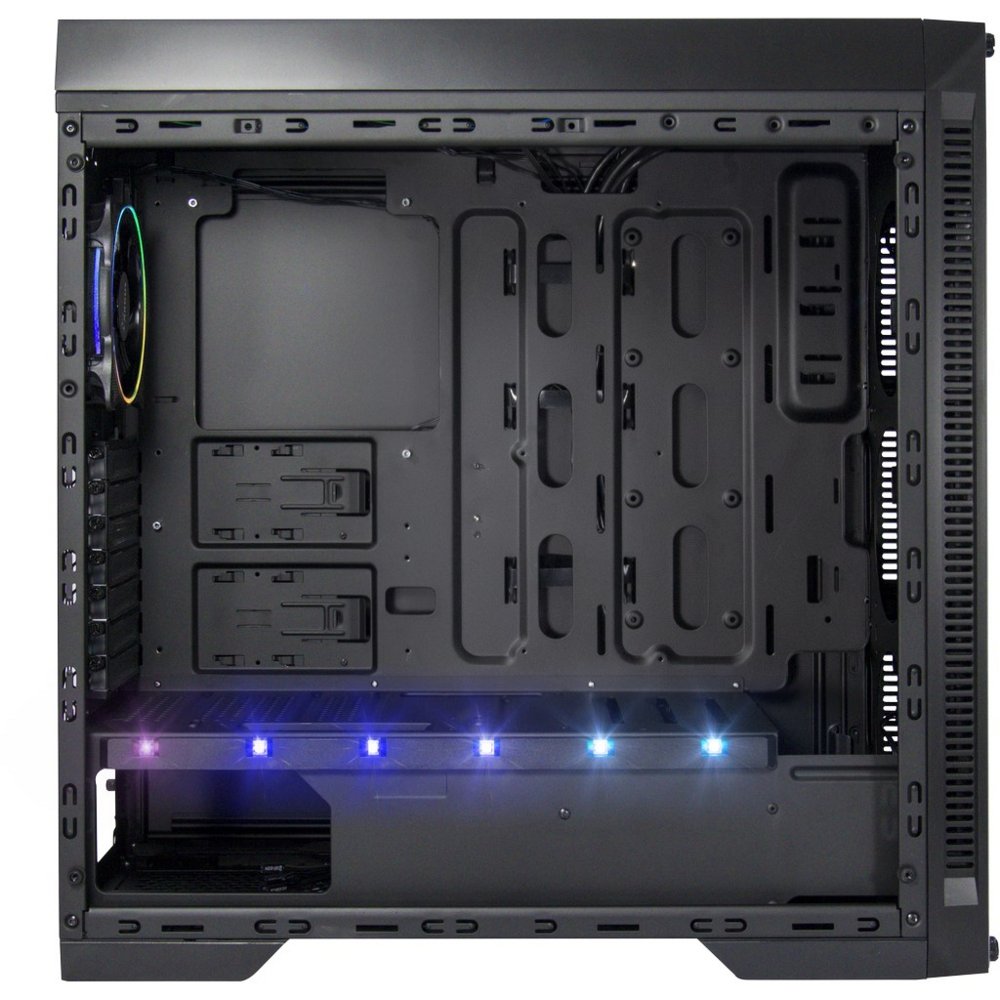 Inter-Tech X-908 Infini2 | Infinity Mirror | Tower Case | USB-C | Zwart