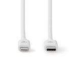 Nedis CCGL39650WT20 | Lightning-naar-USB-C kabel | 2 m | Lightning Male naar USB-C Male | Opladen en synchroniseren | Wit
