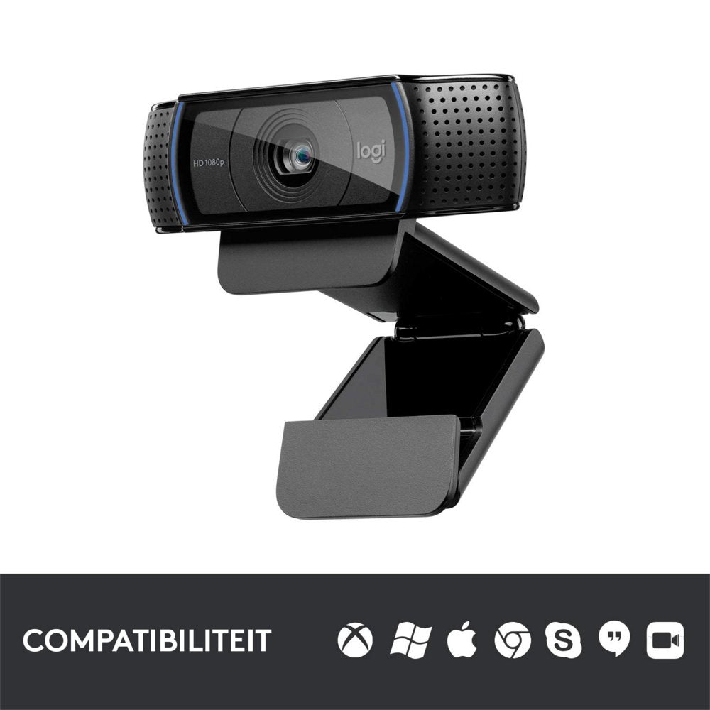Logitech C920 HD | 1080p 30FPS USB Webcam | Met Microfoon