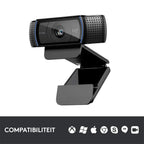 Logitech C920 HD | 1080p 30FPS USB Webcam | Met Microfoon