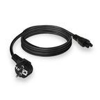 ACT AC3310 | Elektriciteitssnoer | 2 Meter | CEE7/7 naar C5 Stekker (3-Pin) | Zwart