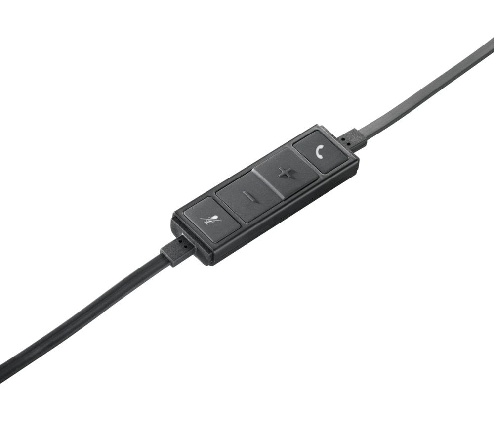 Logitech H650e | Bedrade On-ear Mono Headset | USB-A | Zwart/Zilver