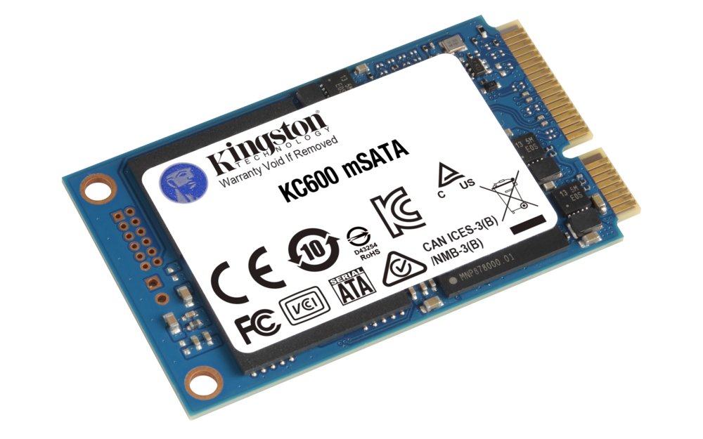 Kingston KC600 | 512GB SATA SSD | mSATA | 550MB/s Lezen | 520MB/s Schrijven