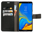 Mobiparts Saffiano Wallet Case | Samsung Galaxy A7 (2018) | Black