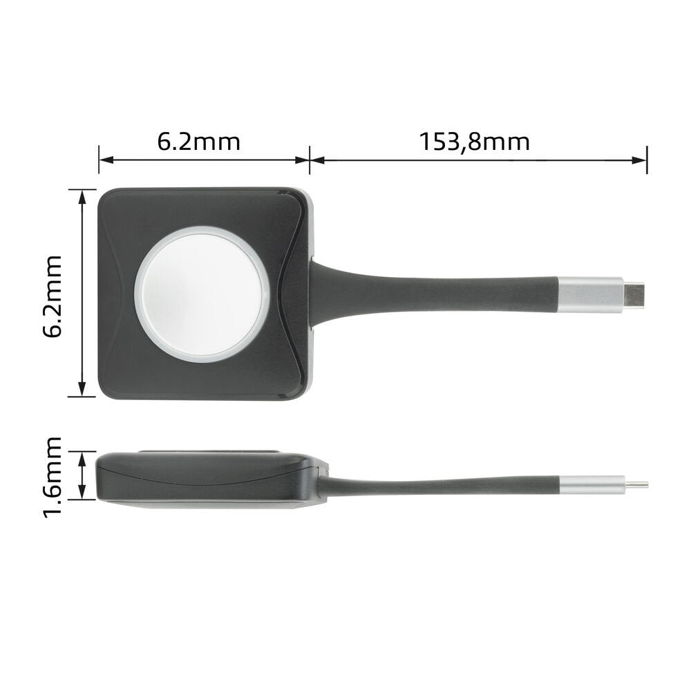 ACT Aero 4K Presentator Knop (AC7961) | USB-C | 4K | Draadloos | Tot 20m | Plug and Play