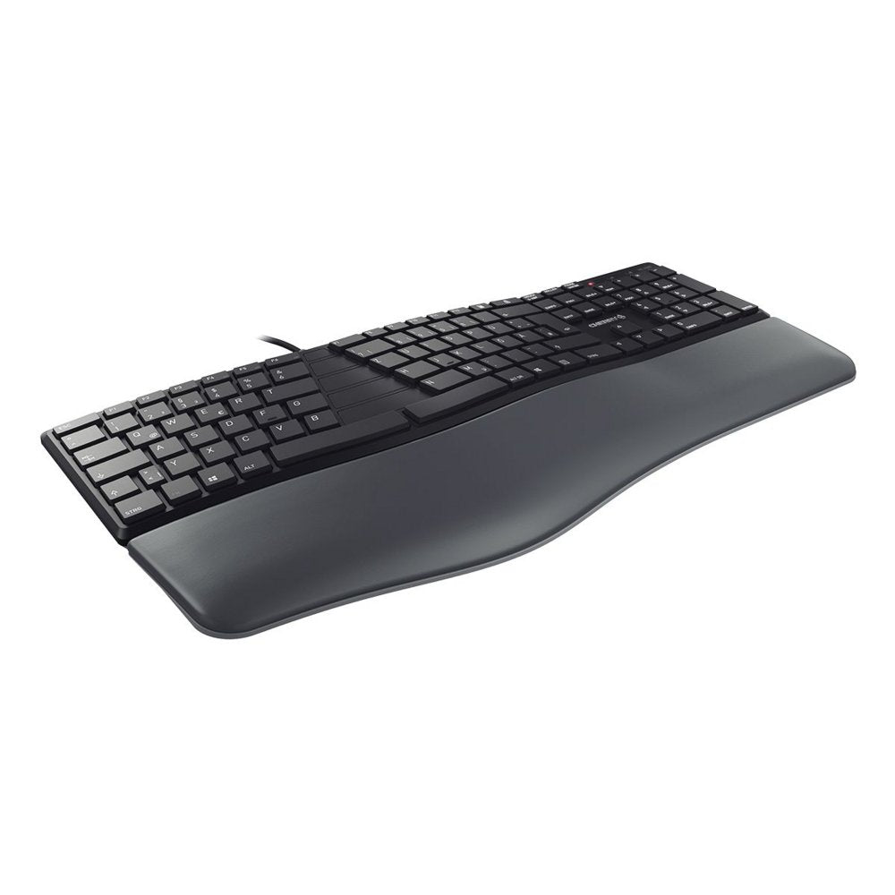 CHERRY KC 4500 Ergo | Toetsenbord | USB | QWERTY (US Engels) | Zwart