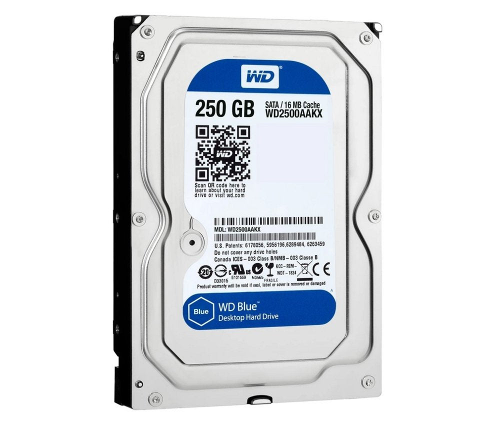 Western Digital Blue HDD 3.5" | 250GB SATA III | 7200RPM | PULLED