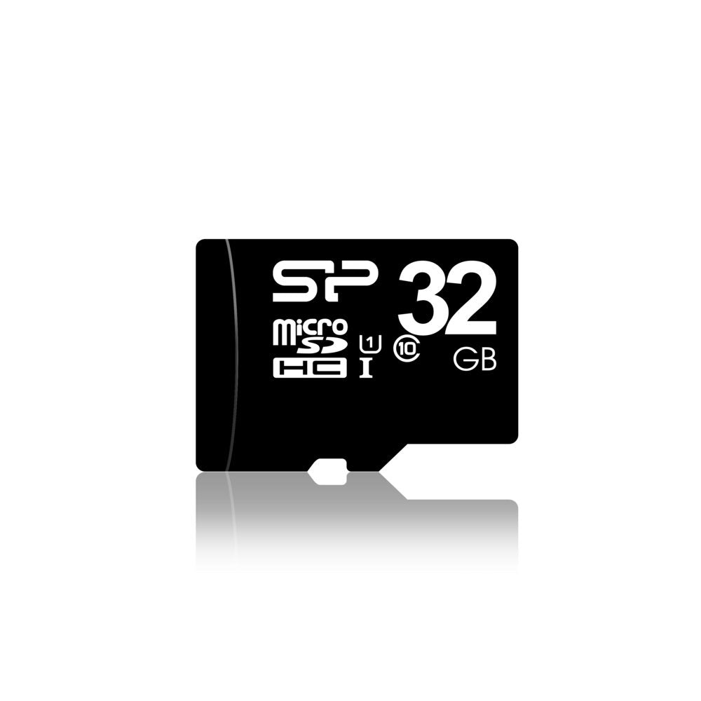 Silicon Power Elite | MicroSDHC | 32GB | Class 10 | UHS-I U1 | Inclusief SD-adapter | Zwart