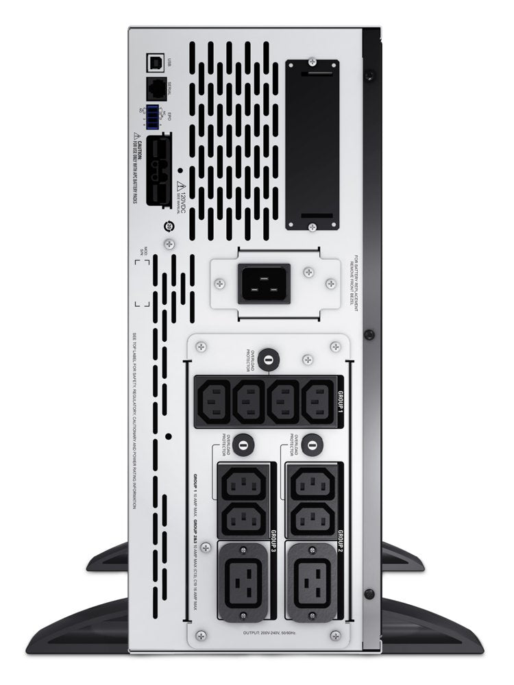 APC Smart-UPS X SMX2200HV | 2200 VA / 1980 W | 4U Rack/Tower Convertible | 8x IEC C13 & 2x IEC C19 Stopcontacten | Zuivere Si