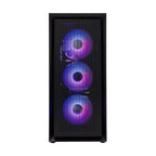 White Shark WARHEAD | Midi Tower Case | Inclusief 4 RGB Fans | Zwart