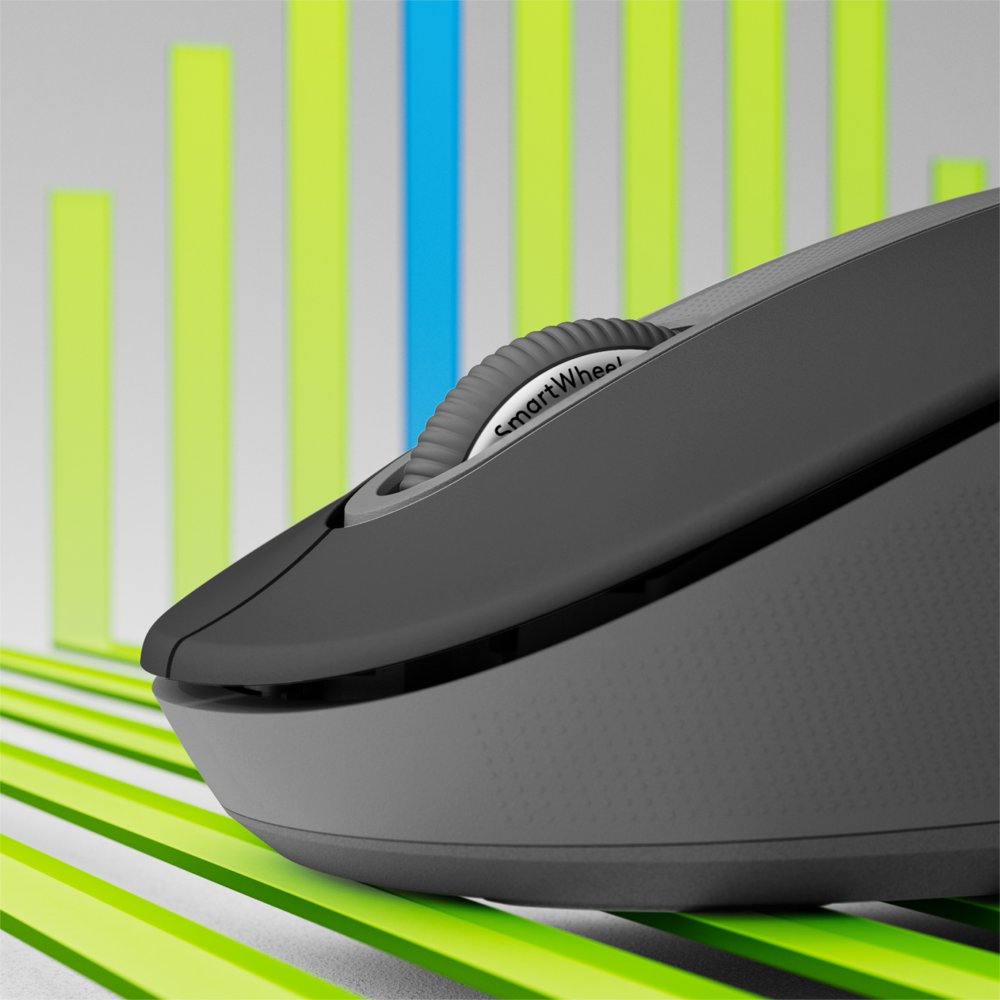 Logitech Signature M650 for Business | Draadloze Muis | Rechtshandig | RF + Bluetooth | 4000 DPI | Grafiet