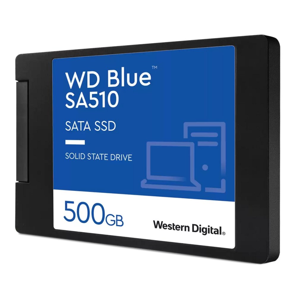 Western Digital Blue SA510 | 500GB SATA SSD | 2.5'' | 560MB/s Lezen | 510MB/s Schrijven