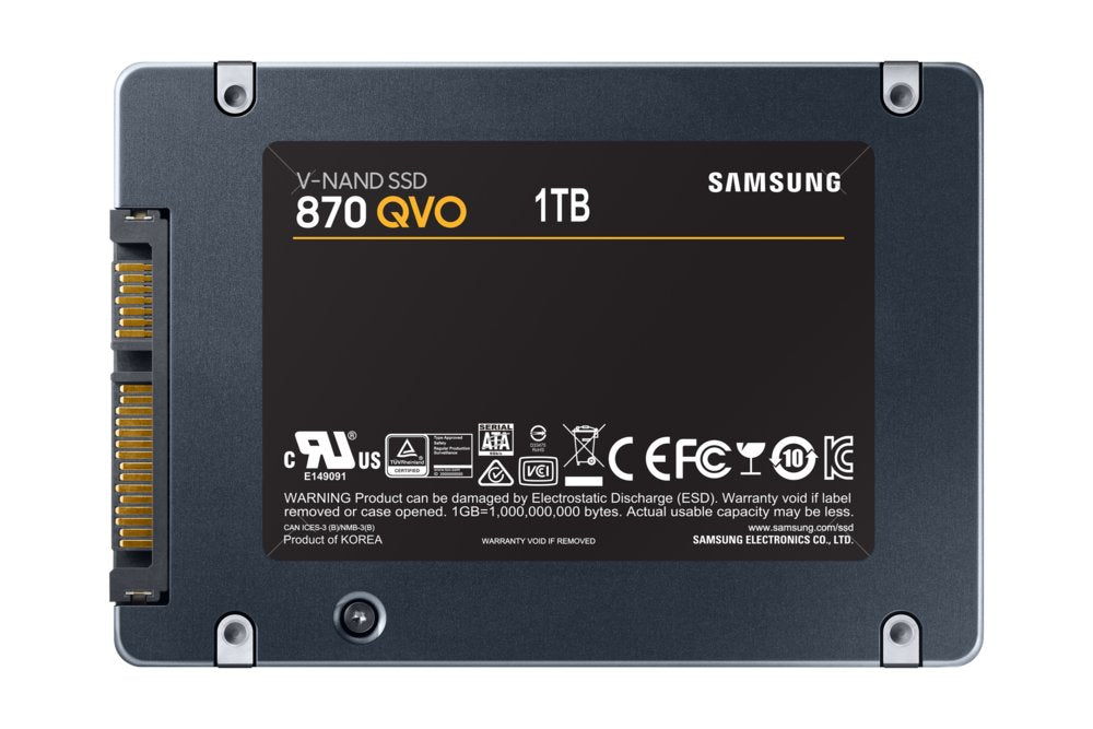 Samsung 870 QVO | 1TB SATA SSD | 2.5'' | 560MB/s Read | 530MB/s Write