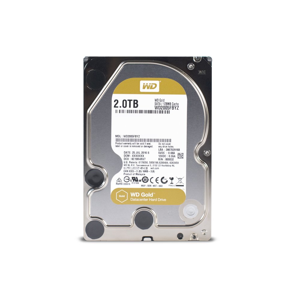 Western Digital Gold HDD 3.5" | 2TB SATA III | 7200RPM