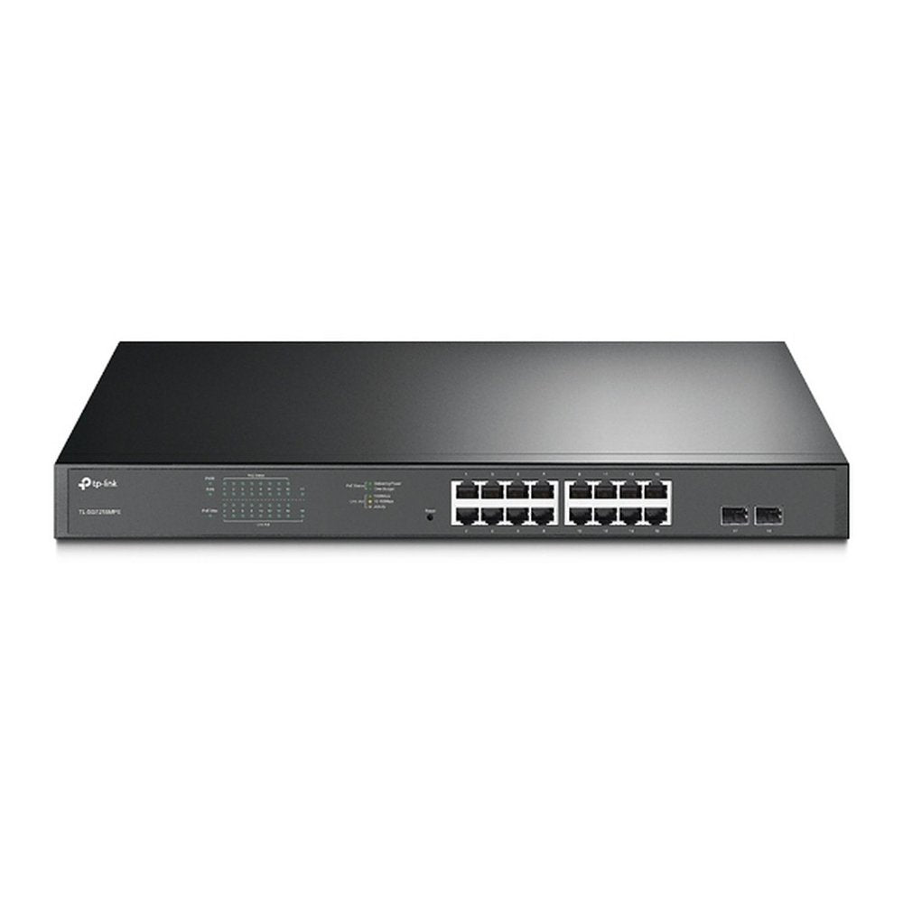TP-Link TL-SG1218MPE | Managed Smart Switch | 18 Poorten | Gigabit Ethernet (10/100/1000 Mbps) | 16x PoE+ (192W) | 2x SFP | V