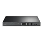 TP-Link TL-SG1218MPE | Managed Smart Switch | 18 Poorten | Gigabit Ethernet (10/100/1000 Mbps) | 16x PoE+ (192W) | 2x SFP | V