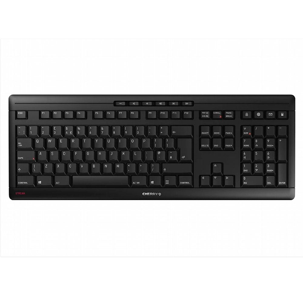CHERRY Stream Wireless | RF en USB | QWERTY US International | Zwart
