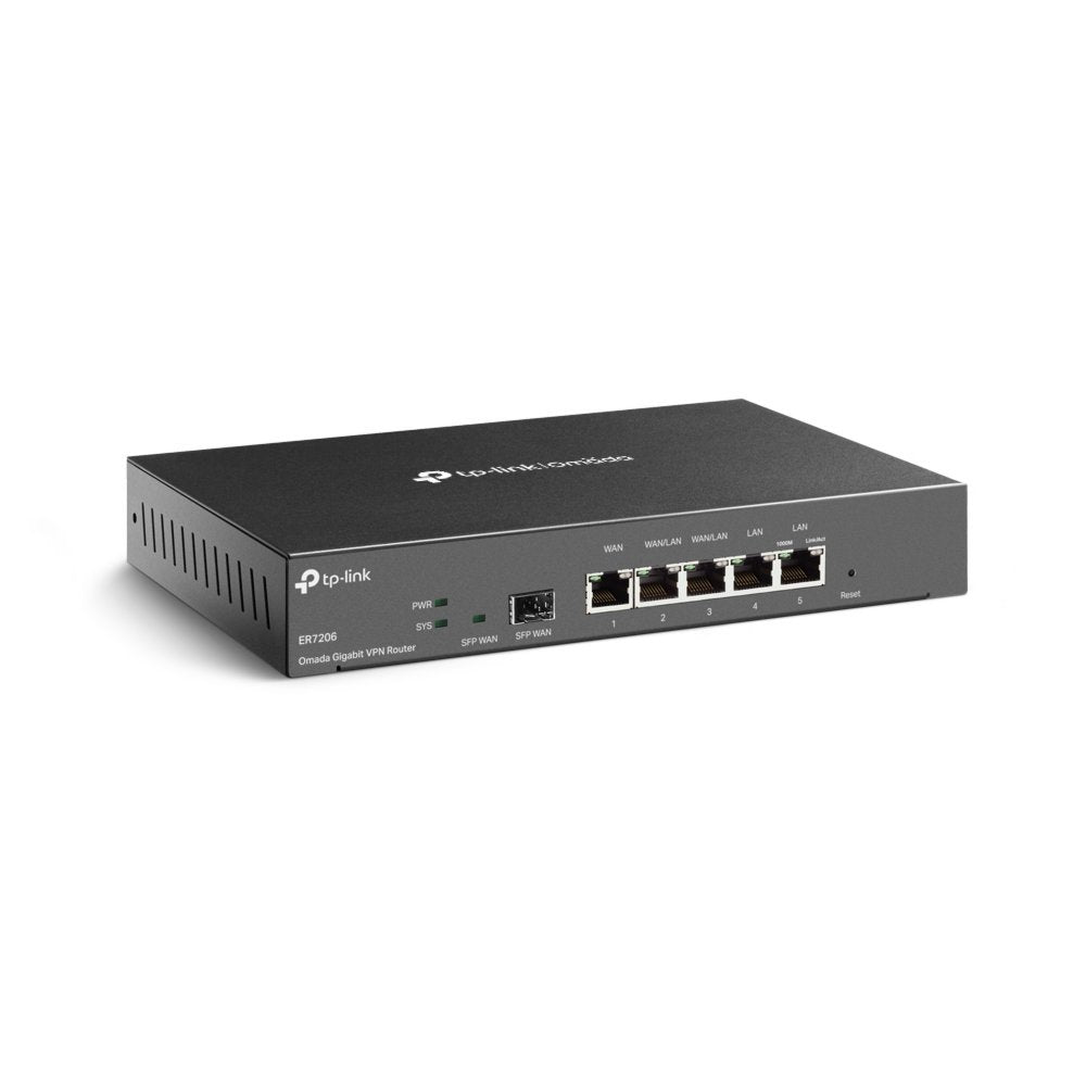 TP-Link TL‑ER7206 | SafeStream Multi‑WAN VPN Router | Gigabit | Omada SDN | Geen Wi‑Fi