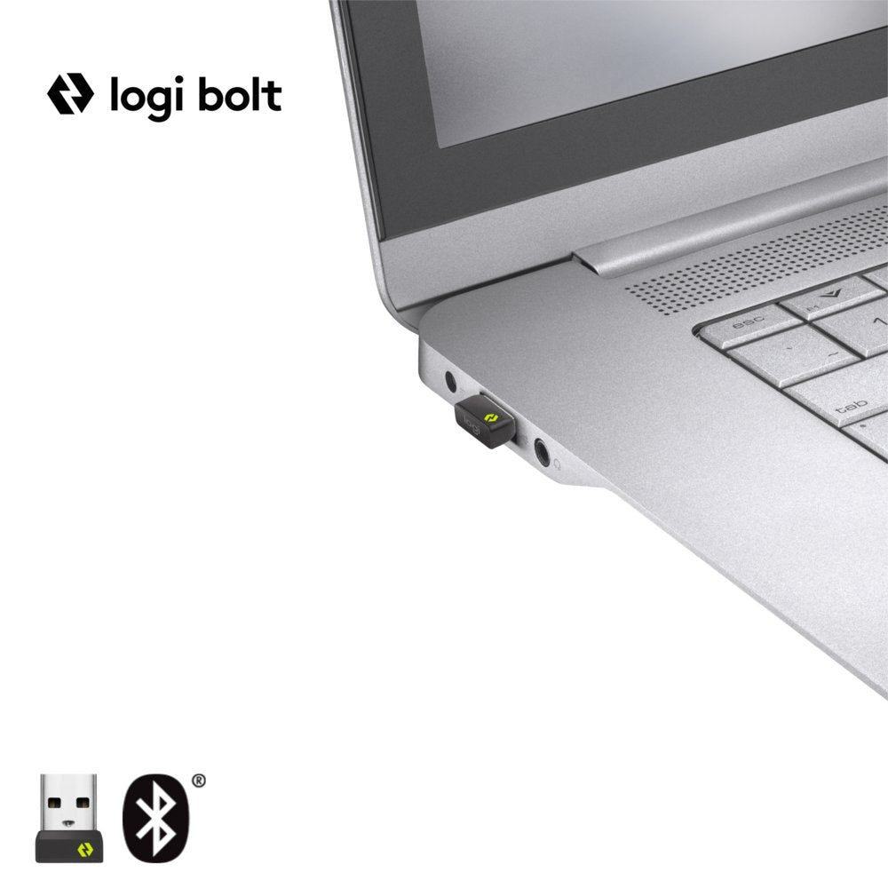 Logitech Signature M650 for Business | Draadloze Muis | Rechtshandig | RF + Bluetooth | 4000 DPI | Grafiet