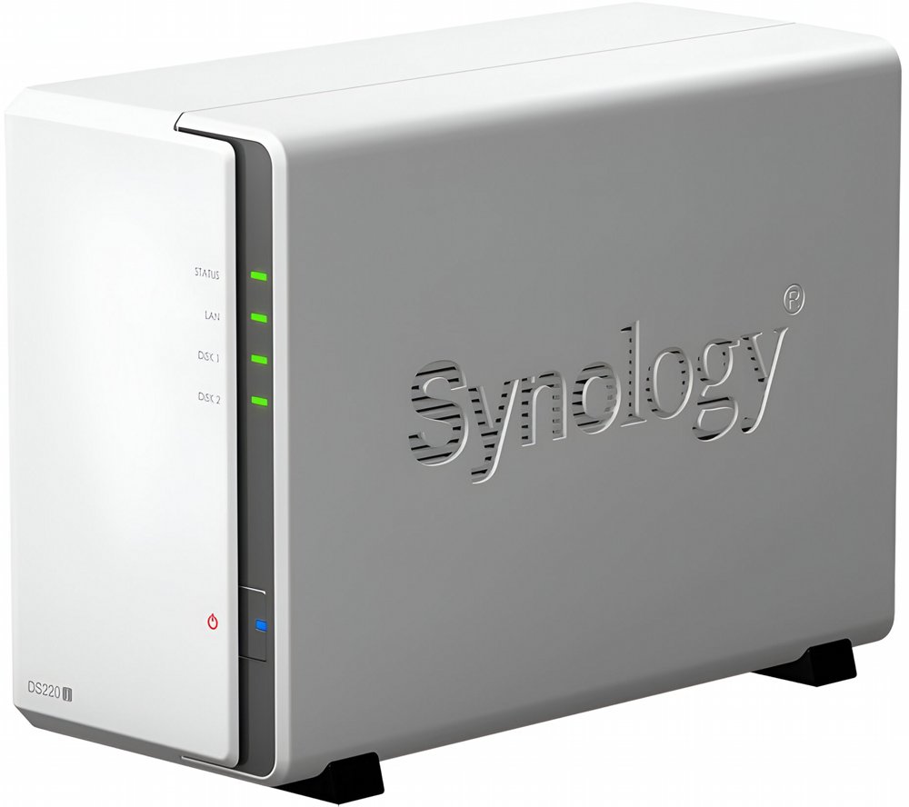 Synology DiskStation DS220J NAS 6TB | 2 Drive Bays | Inclusief 2 x 3TB HDD | 1x Gigabit Ethernet | Wit