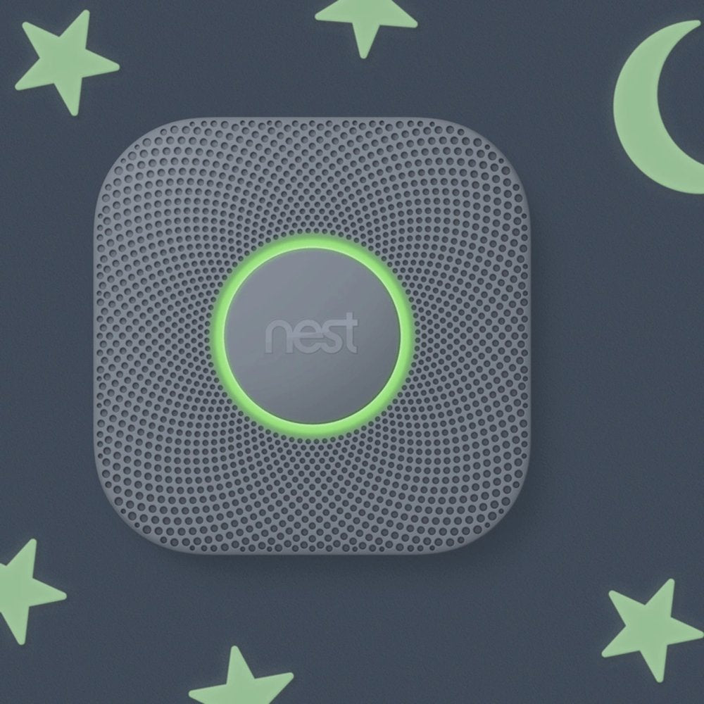 Google Nest Protect | Slimme Rook- en Koolmonoxidemelder | Batterijgevoed