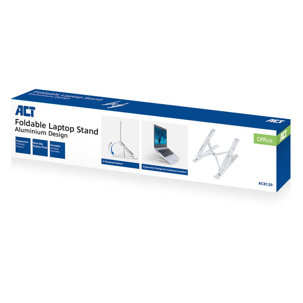 ACT AC8120 | Notebookstandaard 15" | Grijs