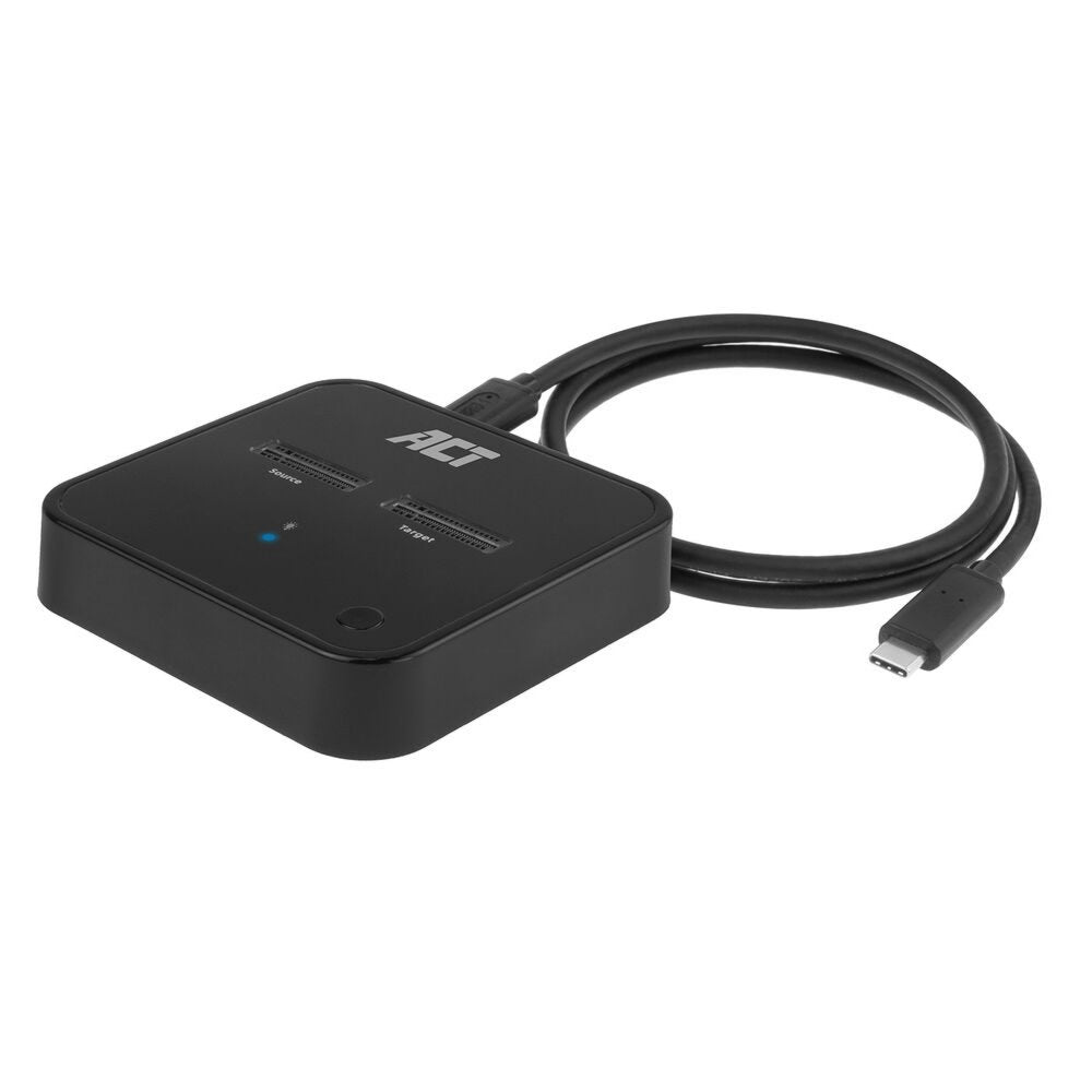 ACT AC1502 | Dual M.2 NVMe/PCIe SSD Docking Clone Station | USB-C 3.2 Gen2 (10 Gbps)